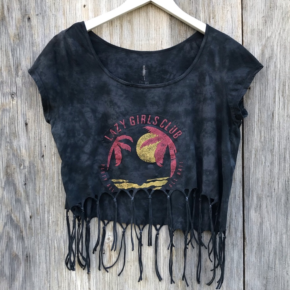 Sitka Lazy Girls Club Fringe Crop Top